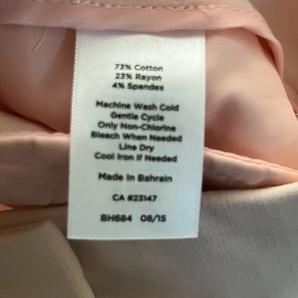 Talbots Soft Pastel Color of the Year Peach Fuzz Crop Pants